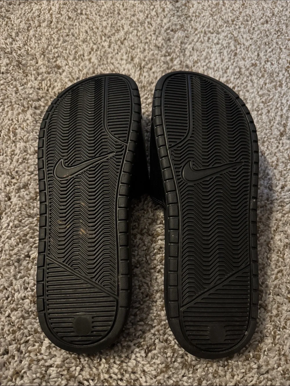 Nike Black Slide Sandals with Subtle Swoosh